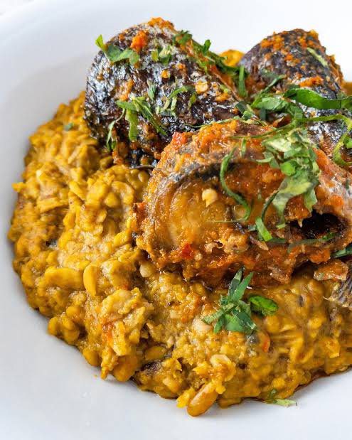 Porridge Ukwa with Dry Fish