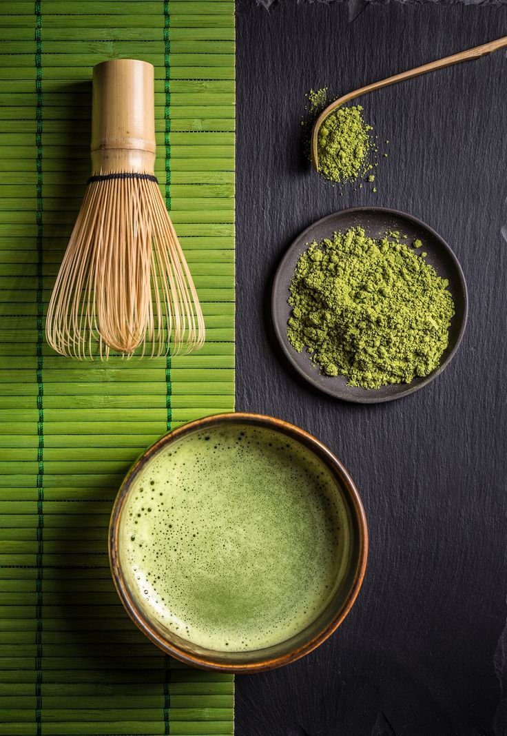 Japanese matcha green tea