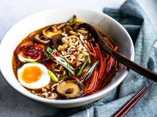 Naruto miso ramen﻿ With choice of broth,﻿ Chicken Beef or Pork﻿.