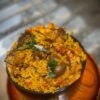 Native ofada rice with Asun goatmeat