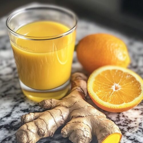 Fresh Orange juice with ginger
