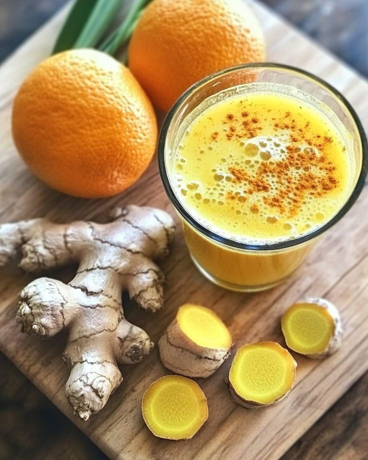 Fresh Orange juice with ginger