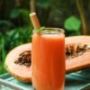 Fresh Carrot & Pawpaw juice for skincare