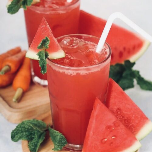 Fresh watermelon juice
