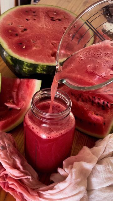 Fresh watermelon juice