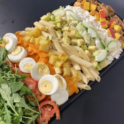Japanese Healthy Salmon Pasta Salad