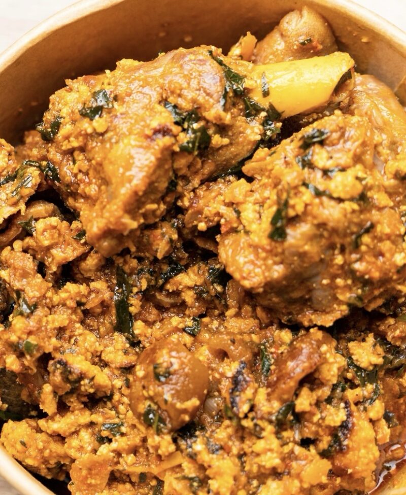 Egusi with chicken or beef
