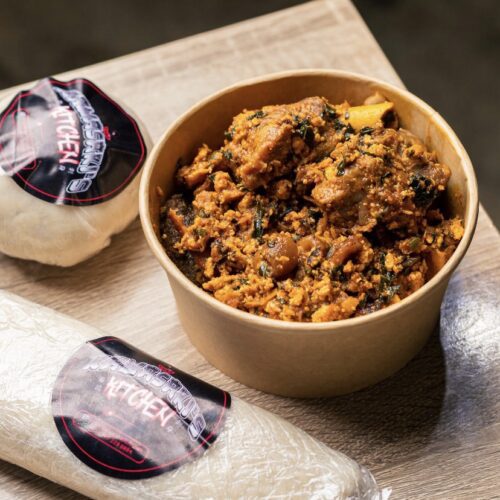 Egusi with chicken or beef