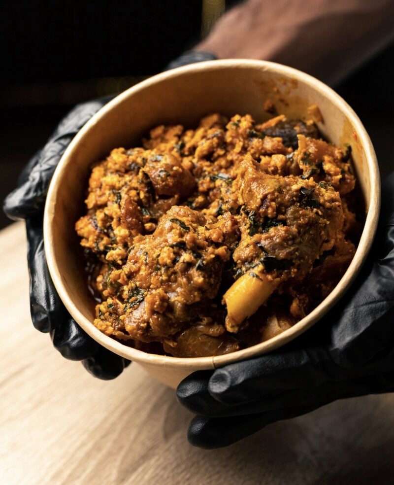 Egusi with chicken or beef