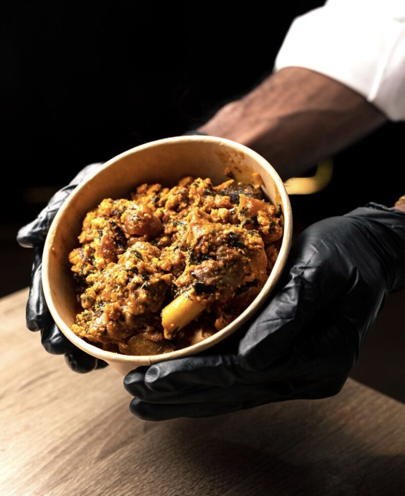 Egusi with chicken or beef