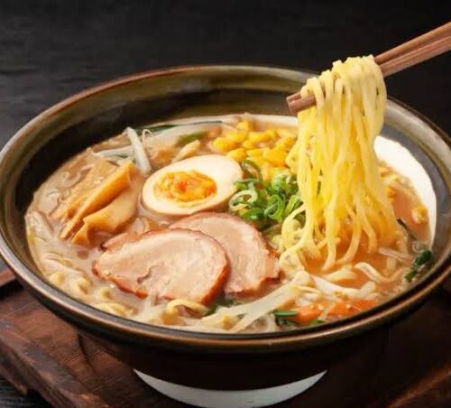 Naruto miso ramen﻿ With choice of broth,﻿ Chicken Beef or Pork﻿.