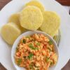 Yam and egg sauce